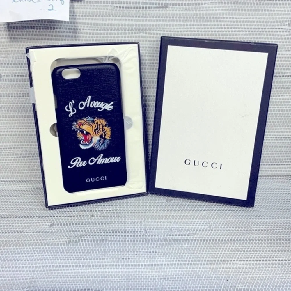 GUCCI I-PHONE‎ CASE For 6,7,8 with box NEW